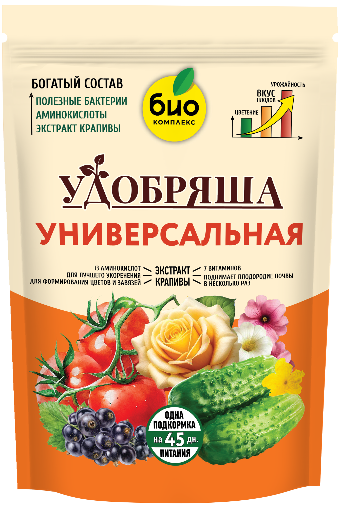 БИО-комплекс Удобрение органическое Универсальное, ТМ Удобряша