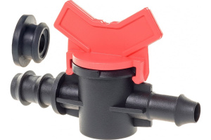 Кран стартовый для ленты капельного полива с поджимом