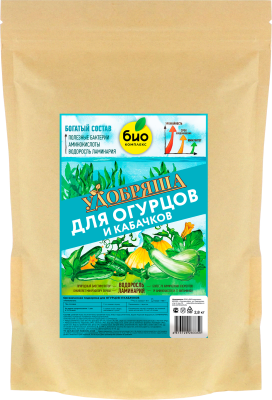 БИО-комплекс Удобрение органическое для огурцов и кабачков, ТМ Удобряша (2,8 кг [3]|)