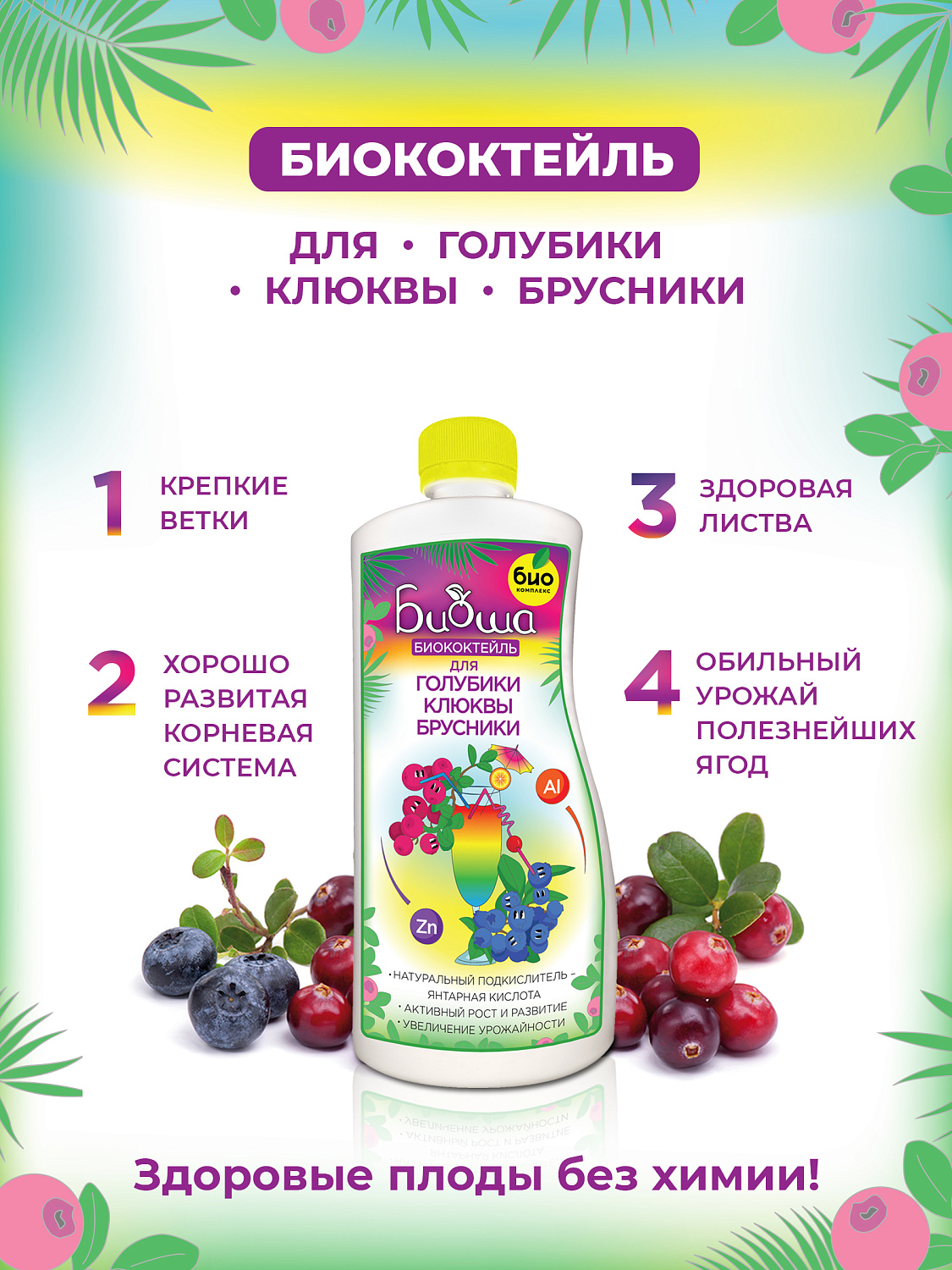 БИОкоктейль для голубики, брусники и клюквы ТМ БИОША