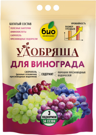 БИО-комплекс Удобрение органическое для винограда, ТМ Удобряша (2,8 кг ДЦ [3])