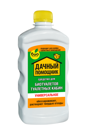 ДАЧНЫЙ ПОМОЩНИК, Для биотуалетов и туалетных кабин Универсальное, концентрат, 500мл белая