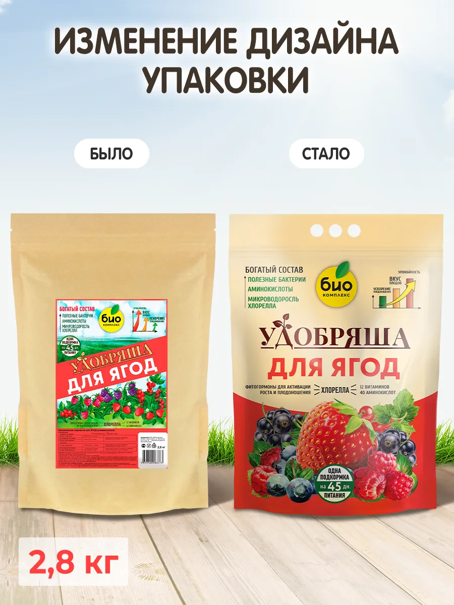 БИО-комплекс Удобрение органическое для ягод, ТМ Удобряша