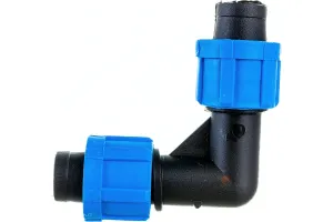 Угол для капельной ленты зажимной