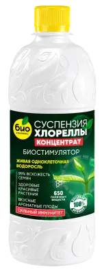 БИО-комплекс Суспензия Хлореллы Концентрат (1 л кругл. [12])