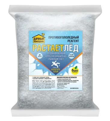 ДАЧНЫЙ ПОМОЩНИК, Противоледный реагент РАСТАЕТЛЁД (3 кг [1])