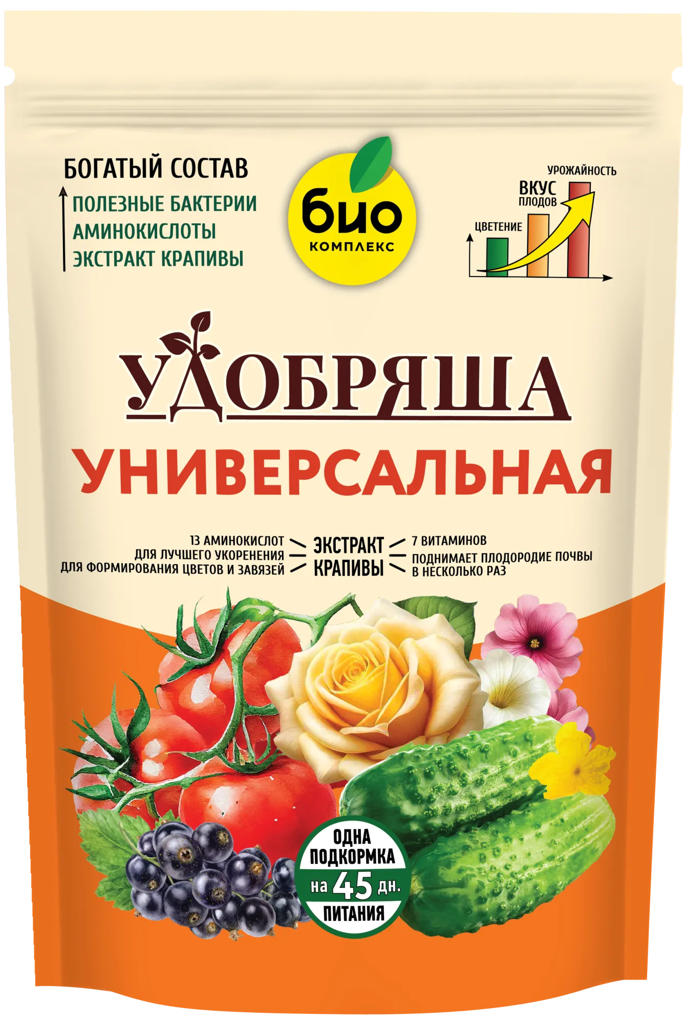 БИО-комплекс Удобрение органическое Универсальное, ТМ Удобряша