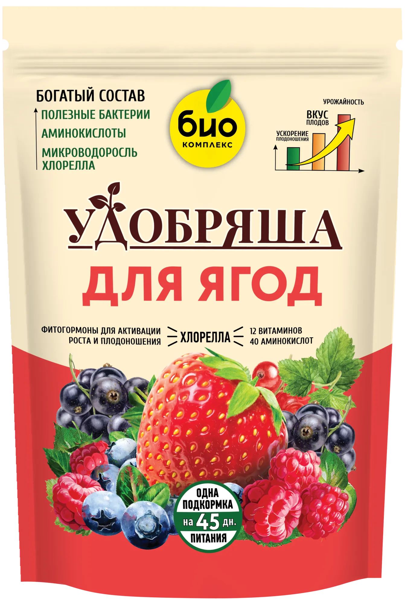 БИО-комплекс Удобрение органическое для ягод, ТМ Удобряша