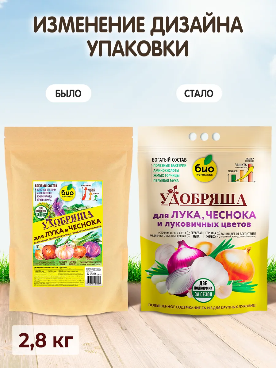 БИО-комплекс Удобрение органическое для лука и чеснока, ТМ Удобряша