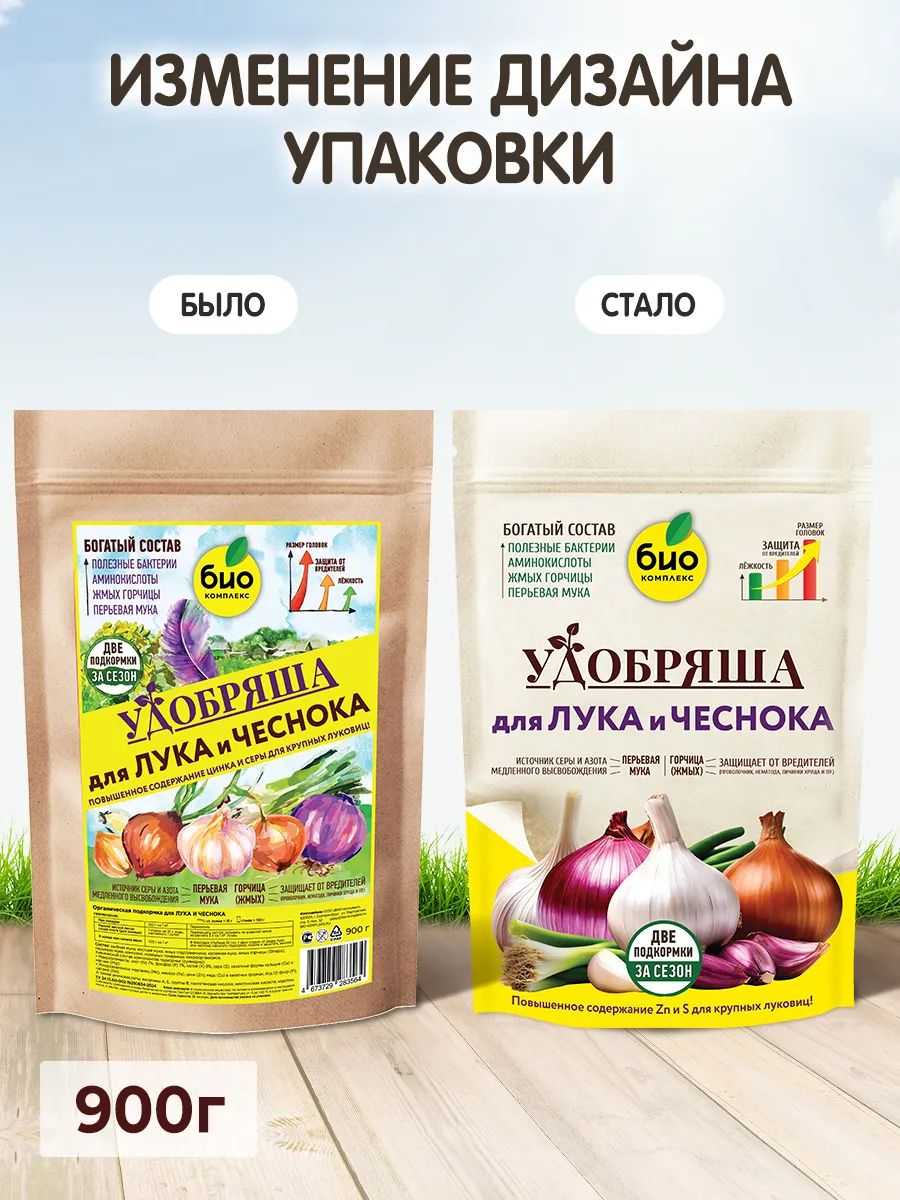 БИО-комплекс Удобрение органическое для лука и чеснока, ТМ Удобряша