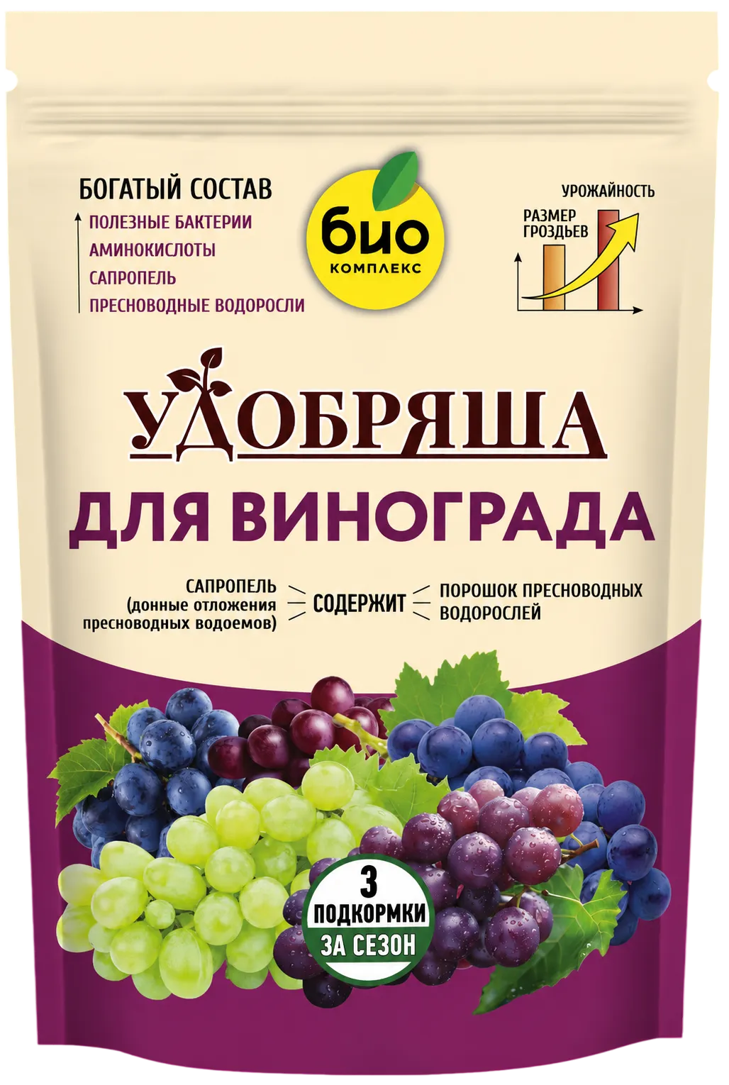 БИО-комплекс Удобрение органическое для винограда, ТМ Удобряша
