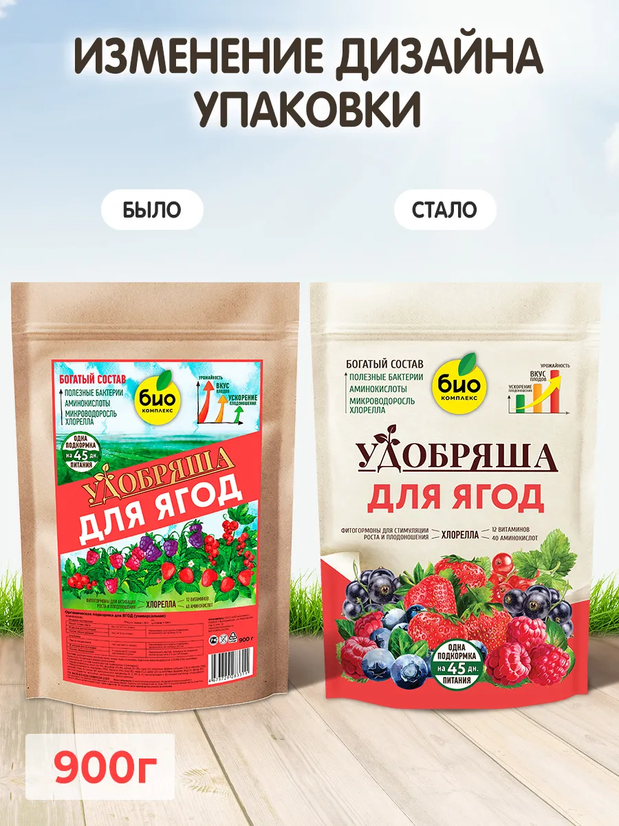 БИО-комплекс Удобрение органическое для ягод, ТМ Удобряша